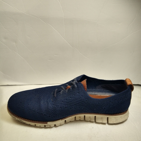 Cole Haan Zero Grand StitchLite Blue Wingtip Oxford Shoes Men’s sz 9.5M (C24947) - Picture 7 of 10